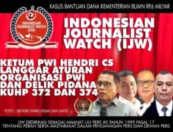 IJW: Hendry Bangun Cs Langgar Peraturan Organisasi PWI dan Delik Pidana KUHP 372 dan 374