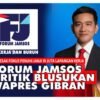 Forum Jamsos Minta Gibran Stop Pencitraan ke Pasar dan Sawah, JR: Harusnya Fokus Realisasi 19 Juta Lapangan Kerja