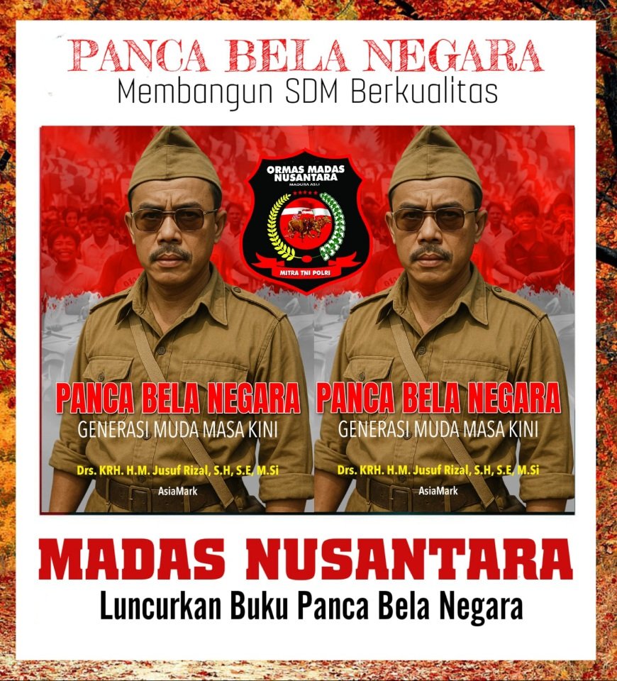 Madas Nusantara Luncurkan Buku Bela Negara, JR: Nyalakan Jiwa Nasionalis Pemuda Indonesia!